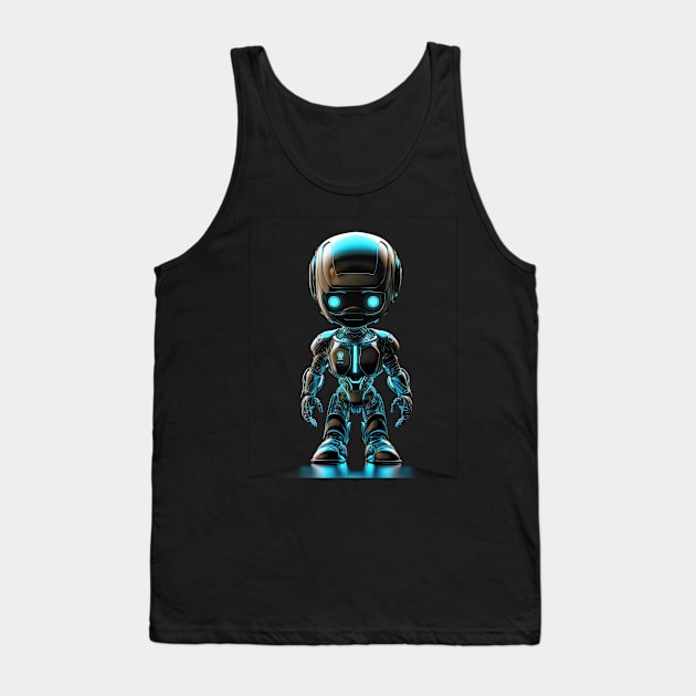 Little Robot Tank Top by ZombieTeesEtc